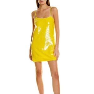 Susana Mónaco Yellow Sequin dress